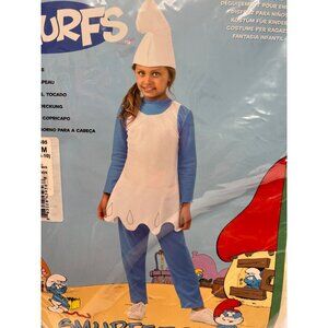 Smurfs Girl Costume Smurfette Girl Size Medium 8-10 yrs
